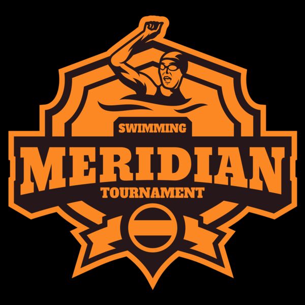 Meridian Tournament Swimming logo template Thumbnail