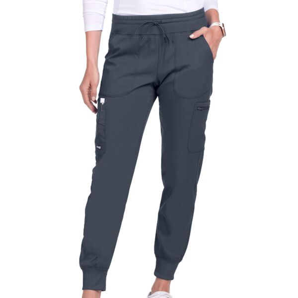 GA Women's Carly Jogger Scrub Pants +Sizes GRSP527X - Steel Thumbnail