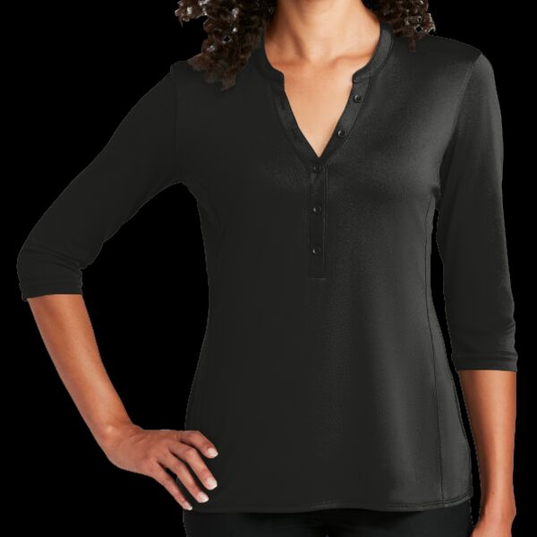 ® Ladies UV Choice Pique Henley Thumbnail