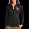 Ladies Vertical Texture Full Zip Jacket Thumbnail