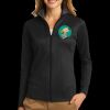 Ladies Vertical Texture Full Zip Jacket Thumbnail