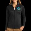 Ladies Vertical Texture Full Zip Jacket Thumbnail