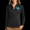 Ladies Vertical Texture Full Zip Jacket Thumbnail