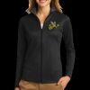 Ladies Vertical Texture Full Zip Jacket Thumbnail