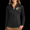 Ladies Vertical Texture Full Zip Jacket Thumbnail