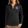Ladies Vertical Texture Full Zip Jacket Thumbnail