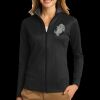 Ladies Vertical Texture Full Zip Jacket Thumbnail