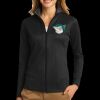 Ladies Vertical Texture Full Zip Jacket Thumbnail