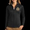 Ladies Vertical Texture Full Zip Jacket Thumbnail