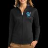 Ladies Vertical Texture Full Zip Jacket Thumbnail