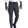 Grey's Anatomy Spandex Stretch Murphy Zip-Fly 5 Pocket Jogger Pants GRSP550 - Steel Thumbnail