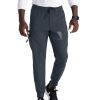 Grey's Anatomy Spandex Stretch Murphy Zip-Fly 5 Pocket Jogger Pants GRSP550 - Steel Thumbnail