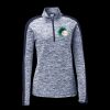 Ladies PosiCharge Electric Heather Colorblock 1/4 Zip Thumbnail