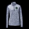 Ladies PosiCharge Electric Heather Colorblock 1/4 Zip Thumbnail