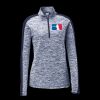 Ladies PosiCharge Electric Heather Colorblock 1/4 Zip Thumbnail