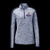 Ladies PosiCharge Electric Heather Colorblock 1/4 Zip Thumbnail