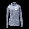 Ladies PosiCharge Electric Heather Colorblock 1/4 Zip Thumbnail