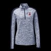 Ladies PosiCharge Electric Heather Colorblock 1/4 Zip Thumbnail
