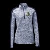 Ladies PosiCharge Electric Heather Colorblock 1/4 Zip Thumbnail