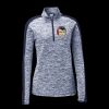 Ladies PosiCharge Electric Heather Colorblock 1/4 Zip Thumbnail