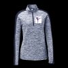 Ladies PosiCharge Electric Heather Colorblock 1/4 Zip Thumbnail