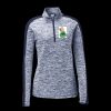 Ladies PosiCharge Electric Heather Colorblock 1/4 Zip Thumbnail
