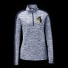Ladies PosiCharge Electric Heather Colorblock 1/4 Zip Thumbnail