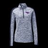 Ladies PosiCharge Electric Heather Colorblock 1/4 Zip Thumbnail