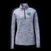 Ladies PosiCharge Electric Heather Colorblock 1/4 Zip Thumbnail