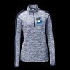Ladies PosiCharge Electric Heather Colorblock 1/4 Zip Thumbnail