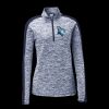 Ladies PosiCharge Electric Heather Colorblock 1/4 Zip Thumbnail