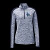 Ladies PosiCharge Electric Heather Colorblock 1/4 Zip Thumbnail
