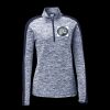 Ladies PosiCharge Electric Heather Colorblock 1/4 Zip Thumbnail