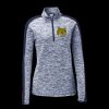 Ladies PosiCharge Electric Heather Colorblock 1/4 Zip Thumbnail