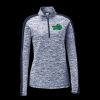 Ladies PosiCharge Electric Heather Colorblock 1/4 Zip Thumbnail