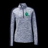 Ladies PosiCharge Electric Heather Colorblock 1/4 Zip Thumbnail