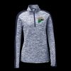 Ladies PosiCharge Electric Heather Colorblock 1/4 Zip Thumbnail