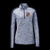 Ladies PosiCharge Electric Heather Colorblock 1/4 Zip Thumbnail