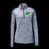 Ladies PosiCharge Electric Heather Colorblock 1/4 Zip Thumbnail