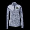 Ladies PosiCharge Electric Heather Colorblock 1/4 Zip Thumbnail