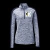Ladies PosiCharge Electric Heather Colorblock 1/4 Zip Thumbnail