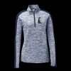 Ladies PosiCharge Electric Heather Colorblock 1/4 Zip Thumbnail