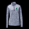 Ladies PosiCharge Electric Heather Colorblock 1/4 Zip Thumbnail
