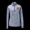 Ladies PosiCharge Electric Heather Colorblock 1/4 Zip Thumbnail
