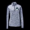 Ladies PosiCharge Electric Heather Colorblock 1/4 Zip Thumbnail