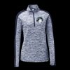 Ladies PosiCharge Electric Heather Colorblock 1/4 Zip Thumbnail
