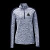 Ladies PosiCharge Electric Heather Colorblock 1/4 Zip Thumbnail