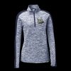 Ladies PosiCharge Electric Heather Colorblock 1/4 Zip Thumbnail