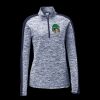 Ladies PosiCharge Electric Heather Colorblock 1/4 Zip Thumbnail