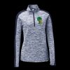 Ladies PosiCharge Electric Heather Colorblock 1/4 Zip Thumbnail